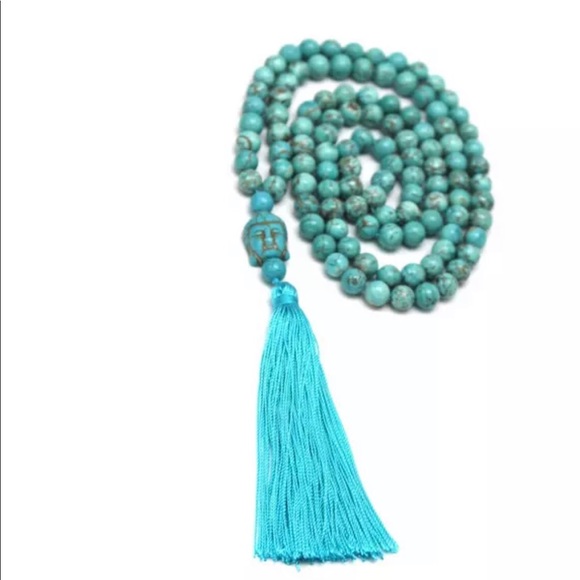 Genuine turquoise Mala Prayer bead necklace Reiki✨ - Picture 5 of 6